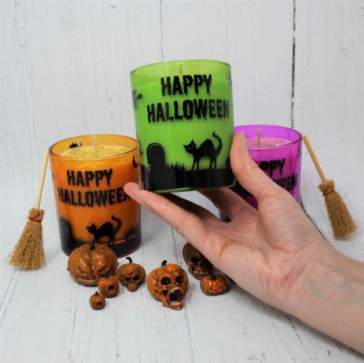 GREEN HALLOWEEN CANDLE DRAGONS BLOOD